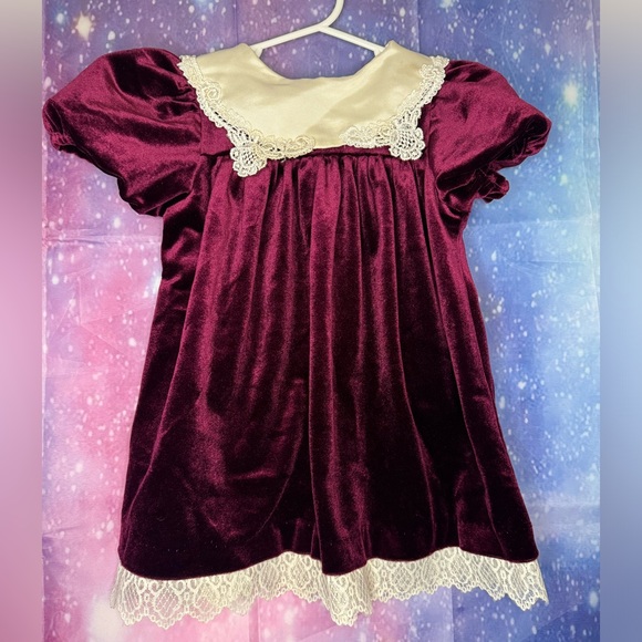 Rare editions velour dress - Picture 1 of 3